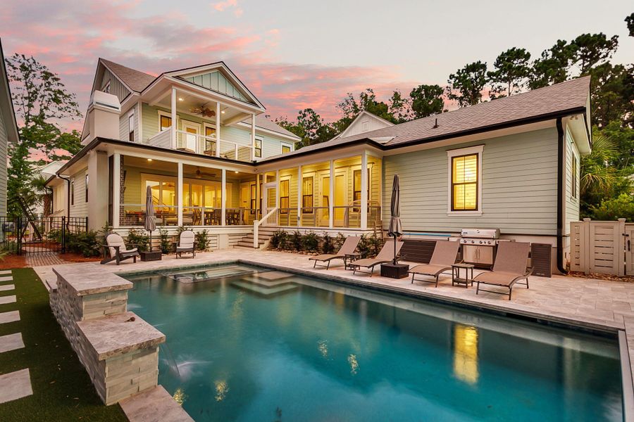 Front exterior of a new home in , Mount Pleasant, SC, highlighting curb appeal (Image 22). Front exterior of a new home in , Mount Pleasant, SC, highlighting curb appeal (Image 22).