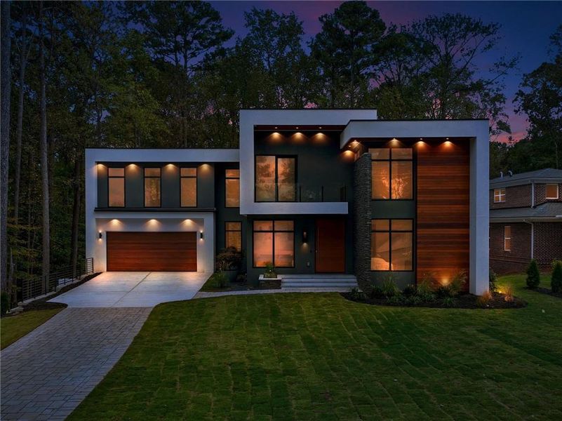 Front exterior of a new home in , Atlanta, GA, highlighting curb appeal (Image 1). Front exterior of a new home in , Atlanta, GA, highlighting curb appeal (Image 1).