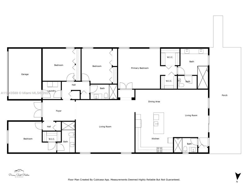 2D floor plan layout of this home in , Homestead, FL (Image 3).