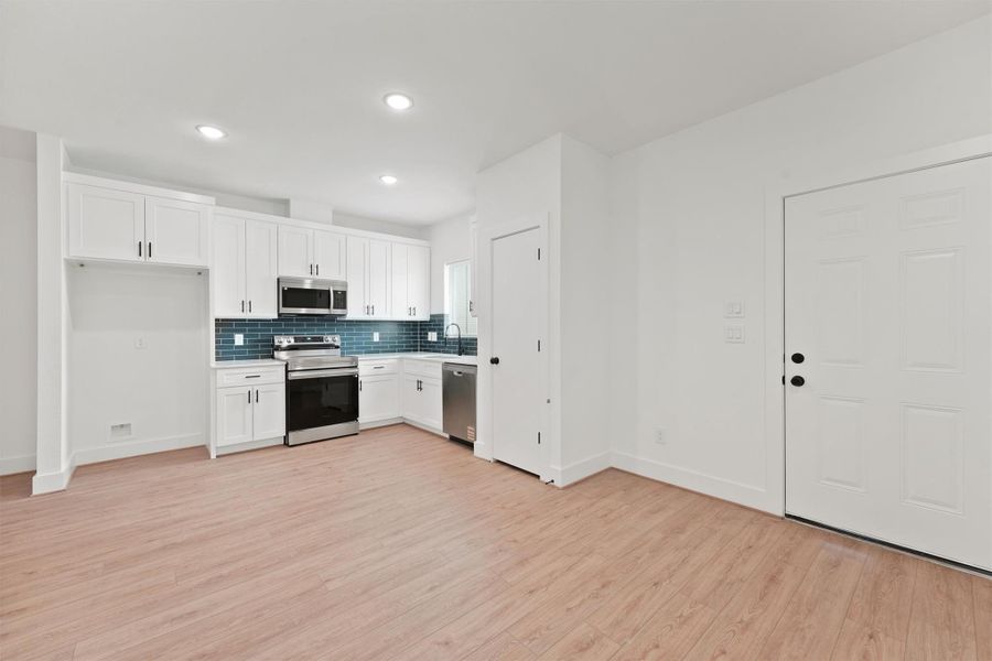 Spacious, unfurnished interior of a new home in , Houston (Image 10). Spacious, unfurnished interior of a new home in , Houston (Image 10).