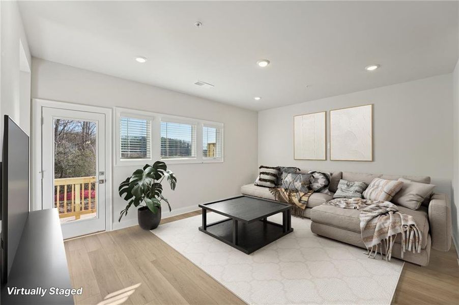 Furnished interior view inside a new home in Hemingway - Highland Series, Cumming (Image 17).