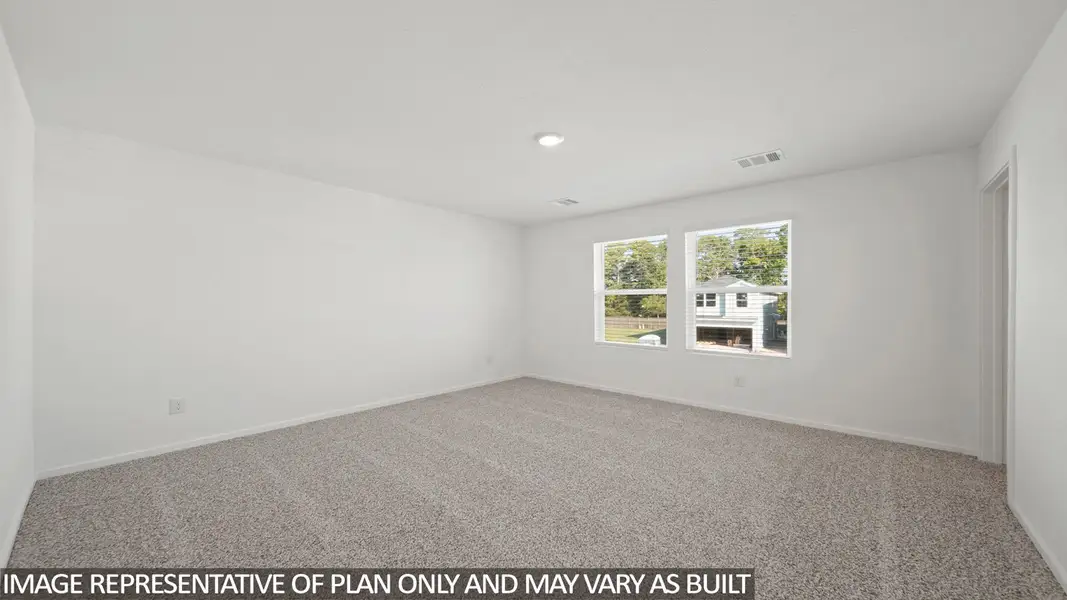 Representative unfurnished interior of a home built from the Gardenia by D.R. Horton in Pepper Creek Crossing, Temple (Image 13).