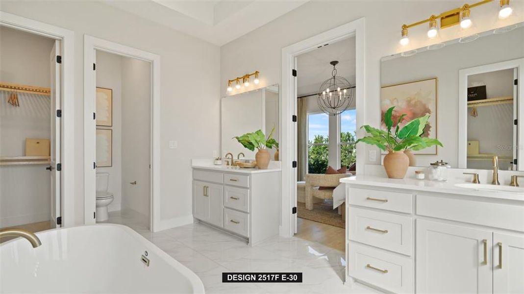 Furnished interior view inside a new home in Star Farms at Lakewood Ranch, Bradenton (Image 13).