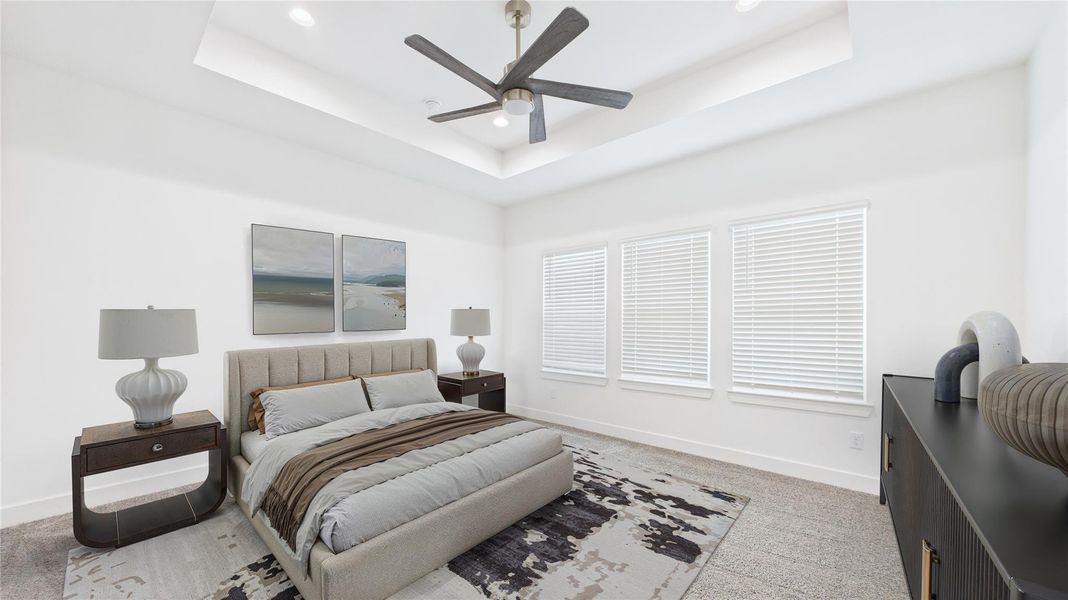 Virtually staged photo