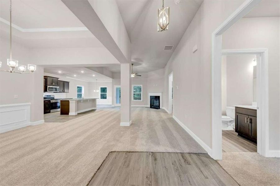 Spacious, unfurnished interior of a new home in Scarlett Place, Bowdon (Image 21).