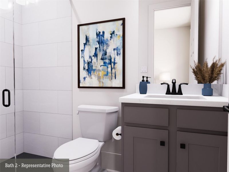 REPRESENTATIVE PHOTO: Walk-in shower at en-suite bedroom/bath.