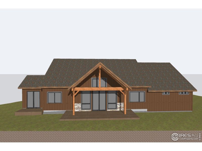 Exterior rendering of this home design in , Estes Park, CO (Image 3).