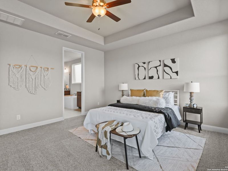 Furnished interior view inside a new home in The Reserve at Potranco Oaks, Castroville (Image 20).