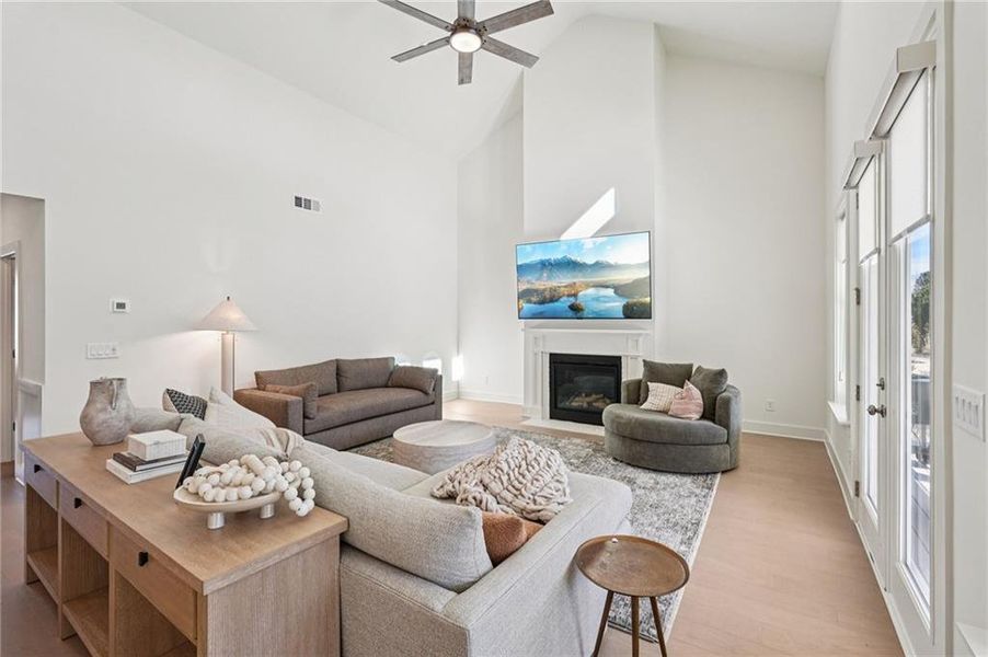Furnished interior view inside a new home in Fireside Farms, Dawsonville (Image 45).
