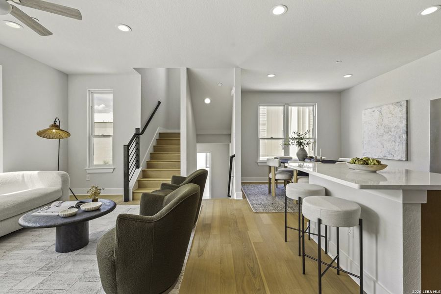 Furnished interior view inside a new home in , San Antonio (Image 15).