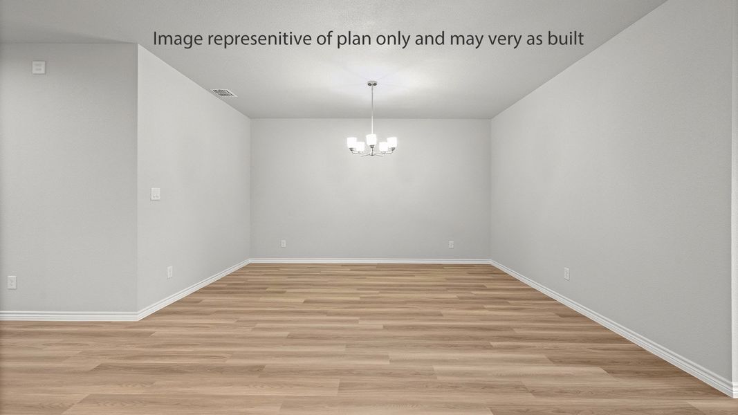 Representative unfurnished interior of a home built from the Eureka by D.R. Horton in King's Landing, Corpus Christi (Image 16). Representative unfurnished interior of a home built from the Eureka by D.R. Horton in King's Landing, Corpus Christi (Image 16).