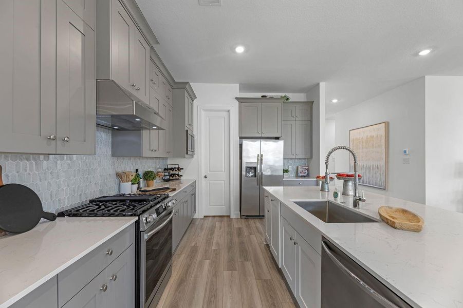 Furnished interior view inside a new home in , League City (Image 8).