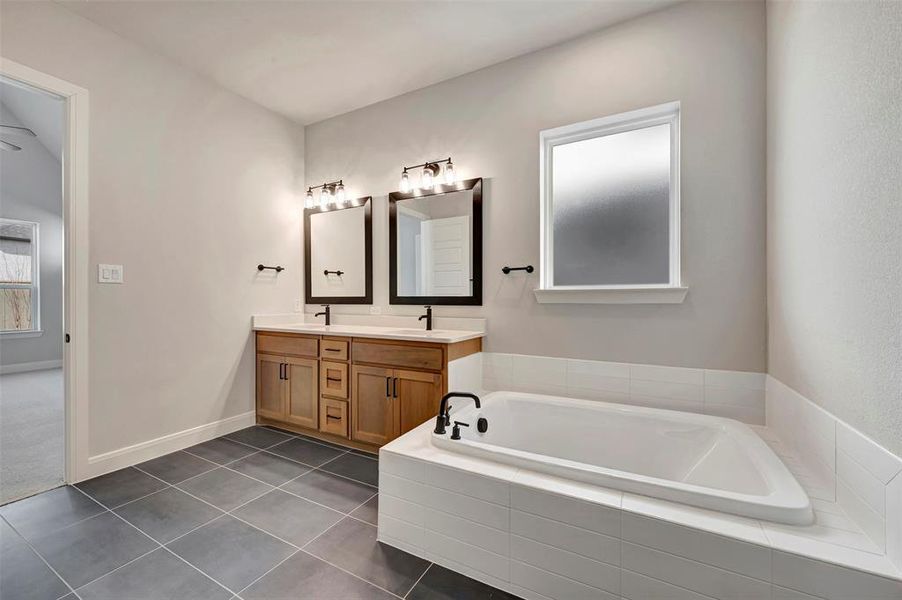 Furnished interior view inside a new home in Pecan Square - Gardens, Northlake (Image 19).