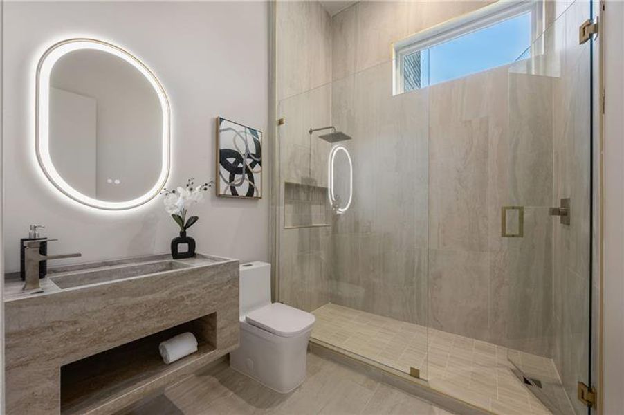 Furnished interior view inside a new home in , Atlanta (Image 59).