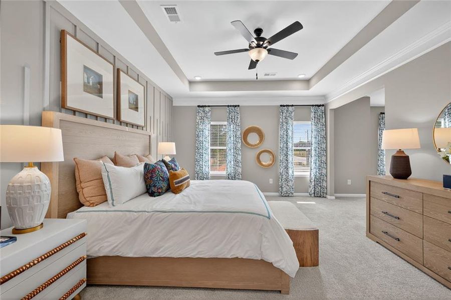 Furnished interior view inside a new home in Allen Manor, Hoschton (Image 32).