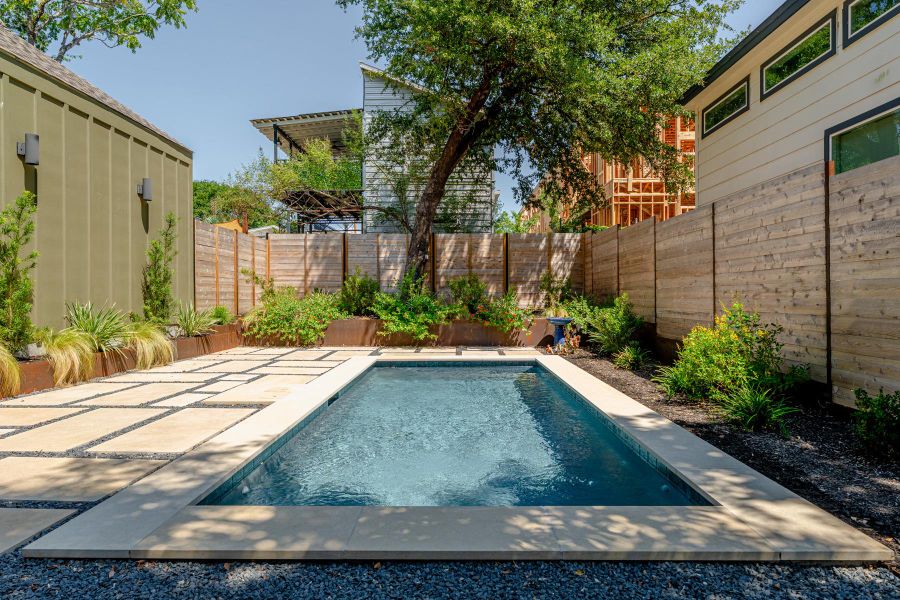 Front exterior of a new home in , Austin, TX, highlighting curb appeal (Image 15). Front exterior of a new home in , Austin, TX, highlighting curb appeal (Image 15).