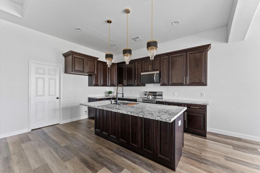 Furnished interior view inside a new home in , Huffman (Image 16).