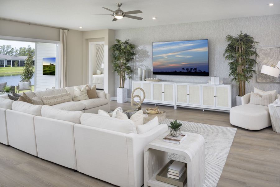Representative furnished interior of a home built from the Lucia by Mattamy Homes in RiverTown - WaterSong, St. Johns (Image 5). Representative furnished interior of a home built from the Lucia by Mattamy Homes in RiverTown - WaterSong, St. Johns (Image 5).