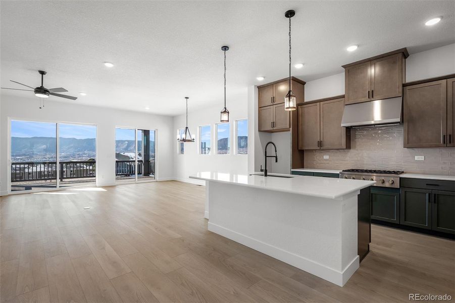 Furnished interior view inside a new home in Cloverleaf – Mountainview Collection, Monument (Image 7).