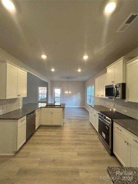 Furnished interior view inside a new home in Crystal Village, Albemarle (Image 6). Furnished interior view inside a new home in Crystal Village, Albemarle (Image 6).