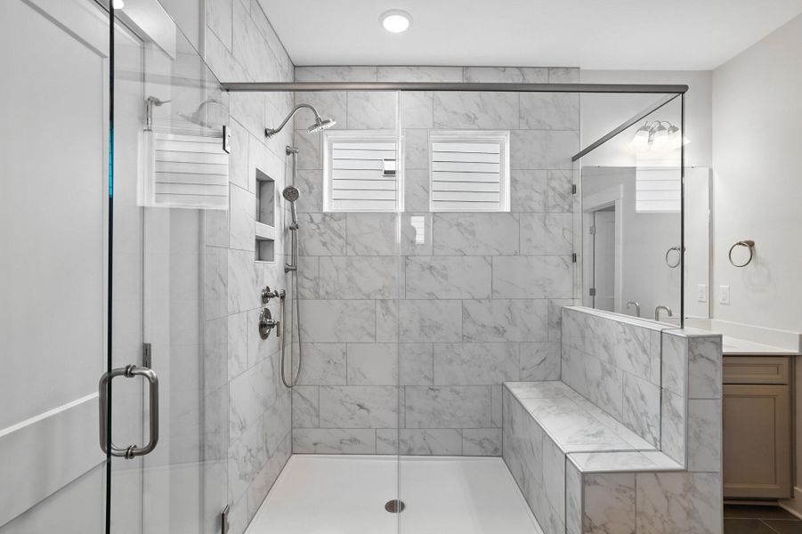 Furnished interior view inside a new home in Villas at Prestwick, Mooresville (Image 16). Furnished interior view inside a new home in Villas at Prestwick, Mooresville (Image 16).