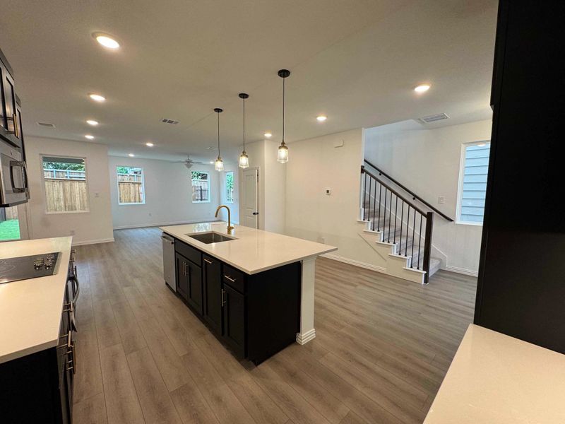 Open Kitchen-Living Room Construction Progress