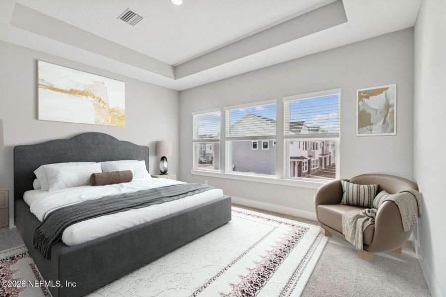 Furnished interior view inside a new home in Kettering at eTown - Traditional Collection, Jacksonville (Image 12). Furnished interior view inside a new home in Kettering at eTown - Traditional Collection, Jacksonville (Image 12).