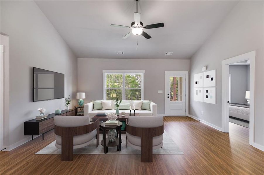 Furnished interior view inside a new home in , Buchanan (Image 5).