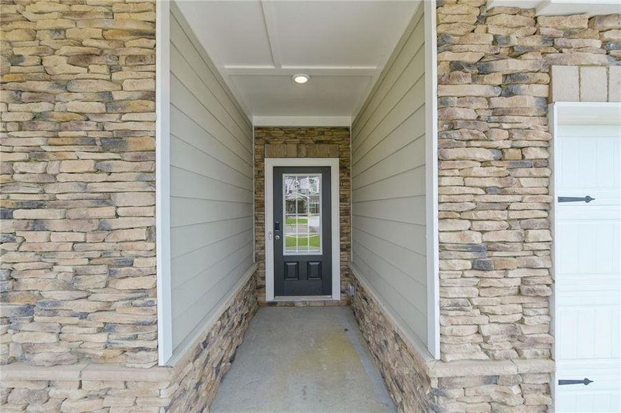 Exterior details and patio area of a home in Parkside at Grayson, Grayson (Image 28).