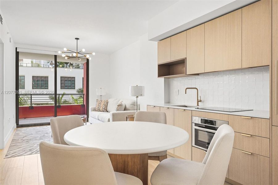 Furnished interior view inside a new home in , Miami (Image 18).