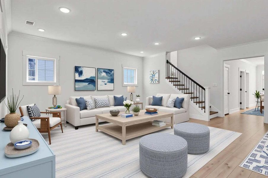 Furnished interior view inside a new home in Six Oaks, Summerville (Image 8).