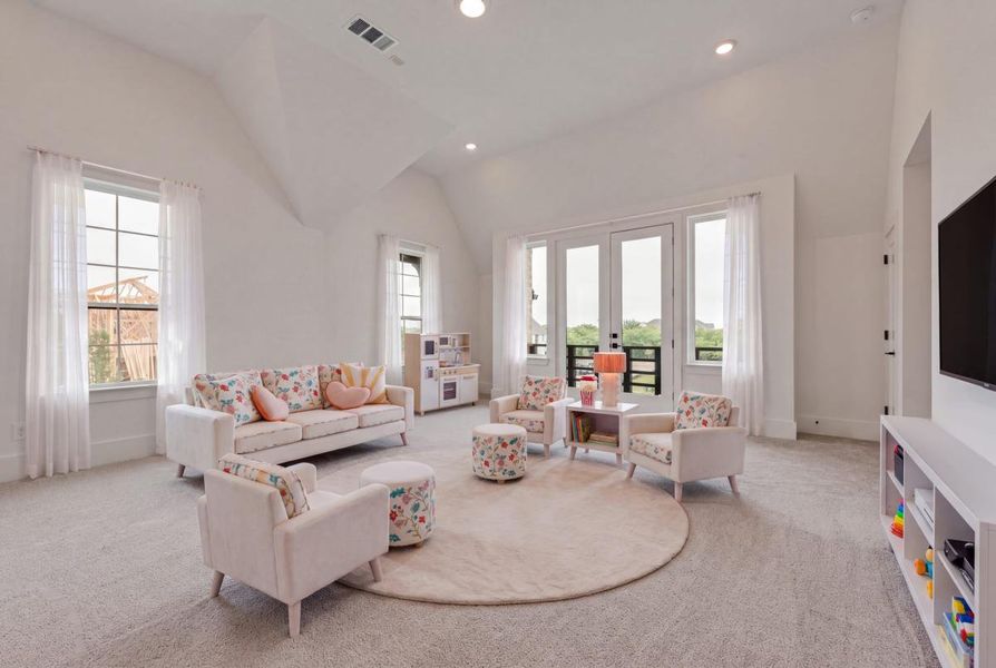 Furnished interior view inside a new home in Park Place, Prosper (Image 32).