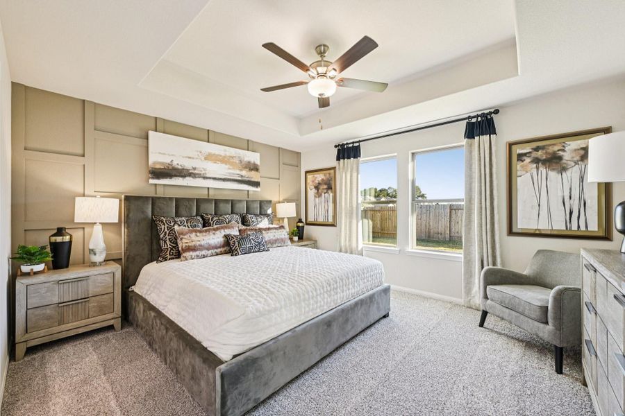 Furnished interior view inside a new home in The Landing, New Caney (Image 7).