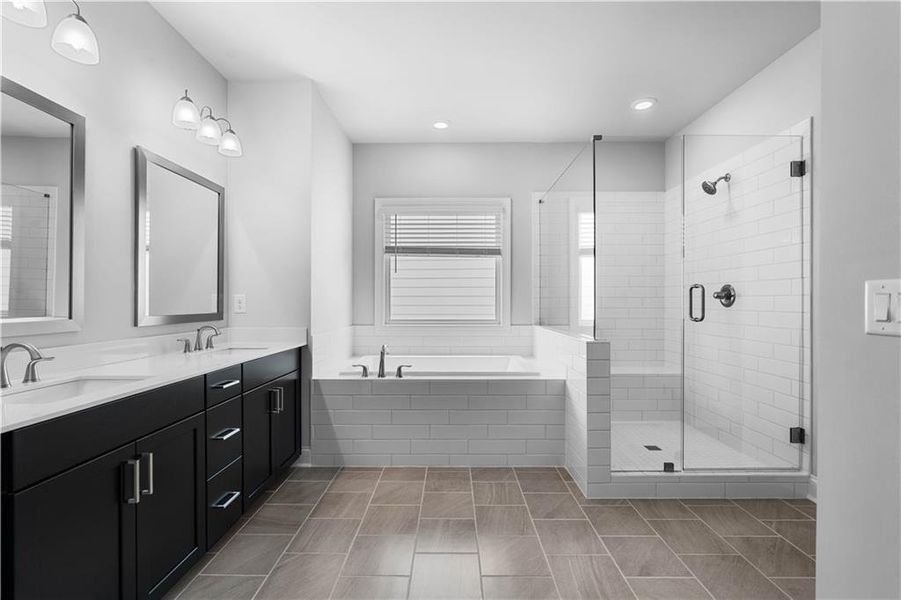 Furnished interior view inside a new home in Palisades Single Family, Cumming (Image 7).