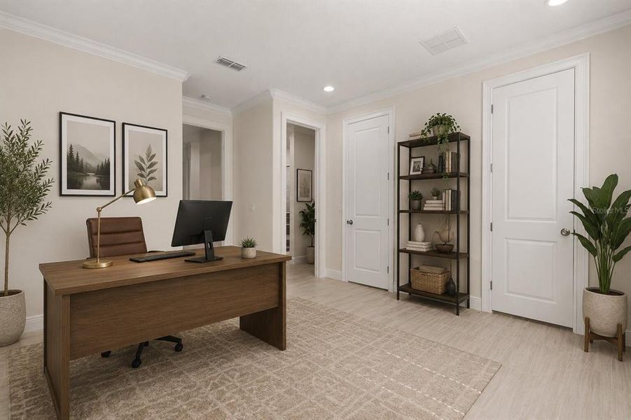 Furnished interior view inside a new home in , Belleview (Image 18).