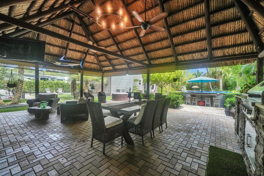 tiki hut with summer kitchen tiki hut with summer kitchen
