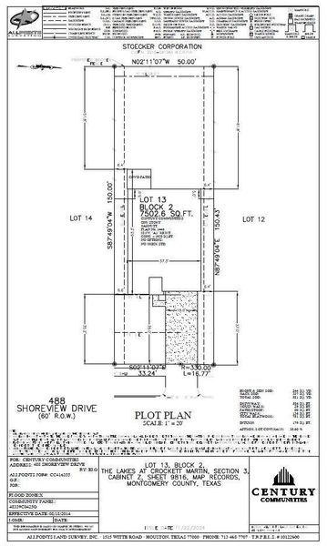 2D floor plan layout of this home in Lakes at Crockett Martin, Conroe, TX (Image 6).