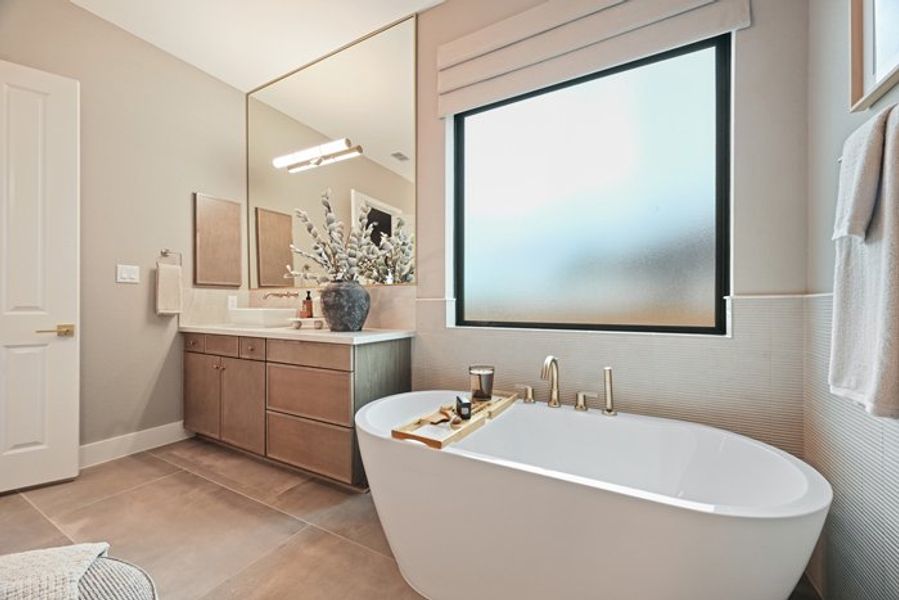 Furnished interior view inside a new home in Wildtree 70', Montgomery (Image 35).