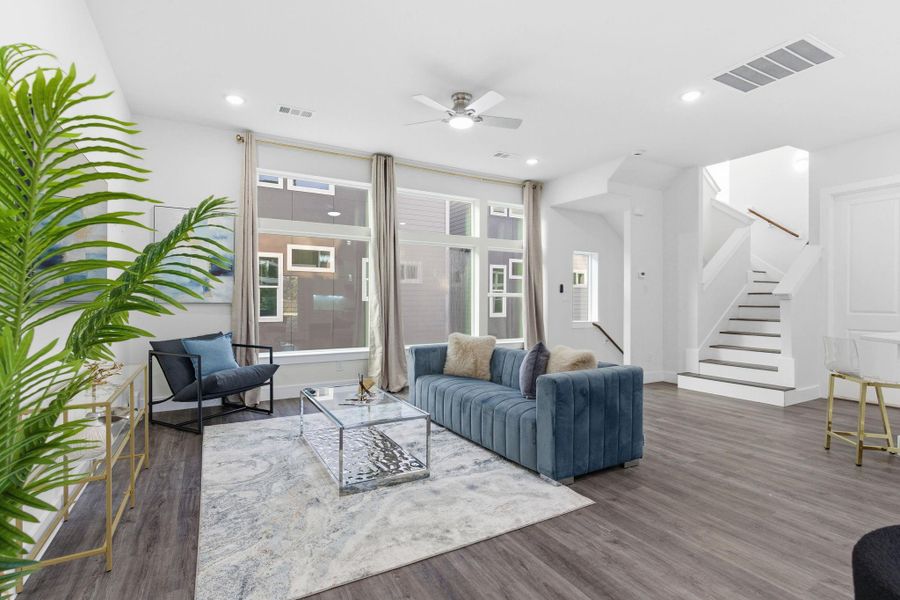 Furnished interior view inside a new home in , Houston (Image 38).