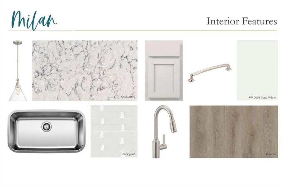 Sample of building materials used in homes in The Estates at Casteel, Bethlehem (Image 8).