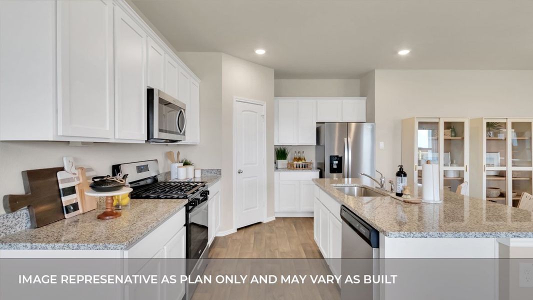 Furnished interior view inside a new home in Trails at Wildhorse, Austin (Image 10).