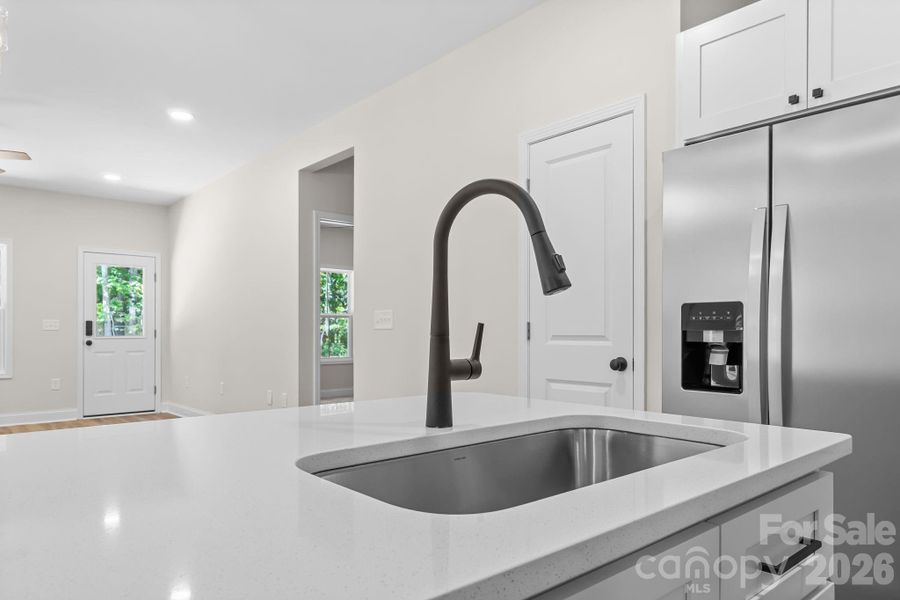 Single bowl sink and large island
