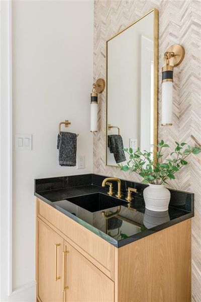 Close-up of interior finishes inside a home in , Dallas (Image 19).
