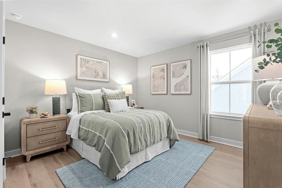 Representative furnished interior of a home built from the Geneva by Ryan Homes in Sea Trail, Sunset Beach (Image 25).
