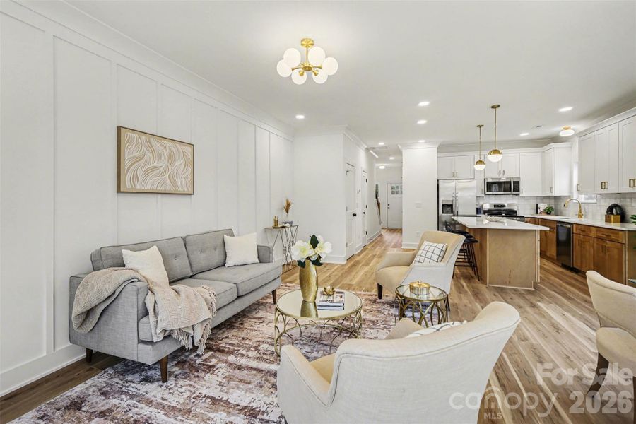 Furnished interior view inside a new home in , Charlotte (Image 7).