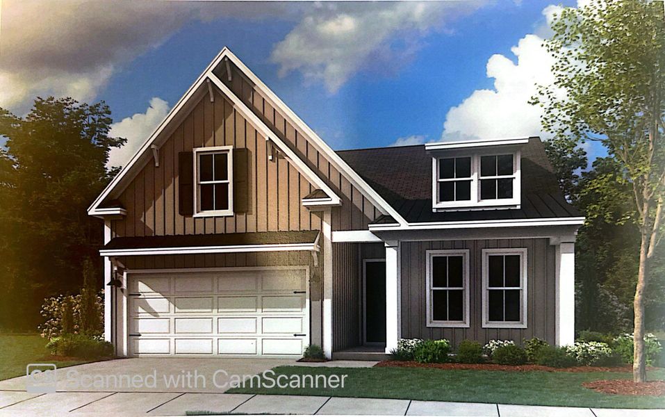 Front exterior of a new home in High Point at Foxbank, Moncks Corner, SC, highlighting curb appeal (Image 20).