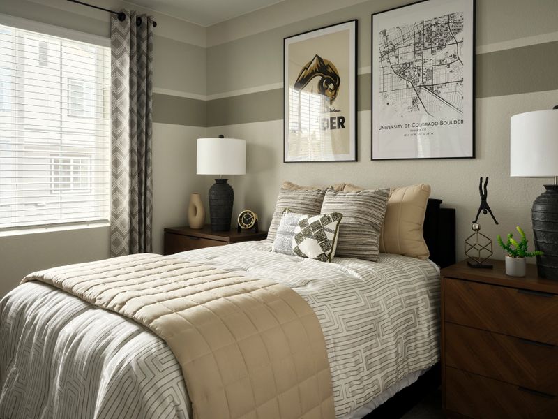 Representative furnished interior of a home built from the Spark Two by Brookfield Residential in Uplands, Westminster (Image 11).