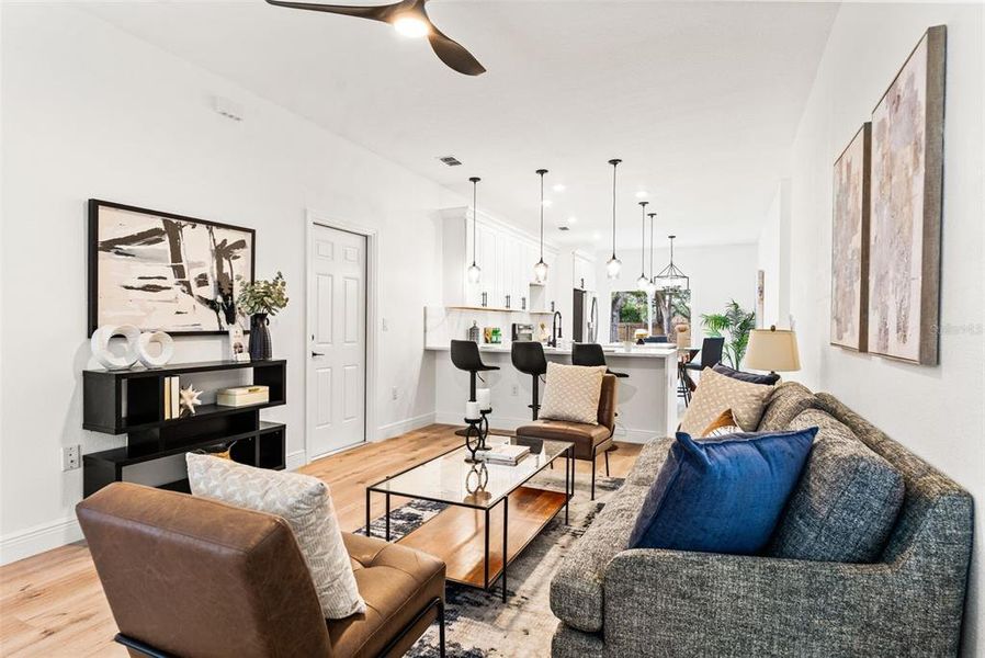 Furnished interior view inside a new home in , Tampa (Image 8).