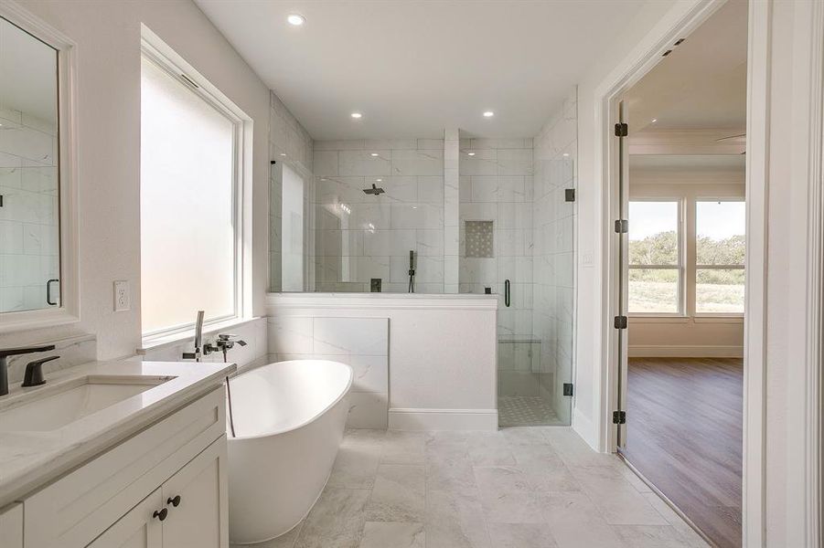 Furnished interior view inside a new home in , Godley (Image 8).