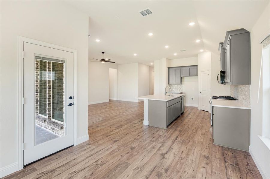 Furnished interior view inside a new home in Godley Ranch Classic, Godley (Image 12). Furnished interior view inside a new home in Godley Ranch Classic, Godley (Image 12).